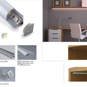 Synergy 21 LED U-Profil 200cm, ALU006 weiss