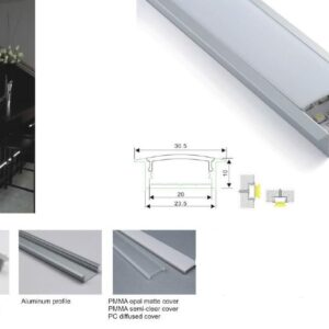 Synergy 21 LED U-Profil 200cm, ALU013 weiss