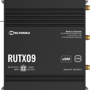 Teltonika · Router · RUTX09 · Industrial LTE Modem Router Cat6 "ONLY LAN" 300Mbps Down/42Mbps UP
