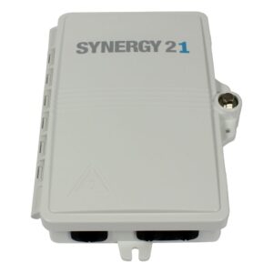 LWL-FTTH Wandgehäuse, IP65, 1xEingang/ 2xAusgang, Synergy 21