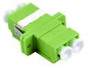 LWL-Kupplung,LC(APC)-Buchse/LC(APC)-Buchse, 9/125u Singlemode, duplex, PVC, Keramikhülse, mit Flansch, Synergy 21