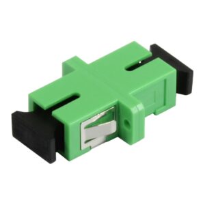 LWL-Kupplung,SC(APC)-Buchse/SC(APC)-Buchse, 9/125u Singlemode, simplex, PVC, Keramikhülse, mit Flansch, Synergy 21