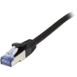 Patchkabel RJ45, CAT6A 500Mhz, 1.5m, schwarz, S-STP(S/FTP), Komponent getestet(GHMT certified), AWG26, Synergy 21