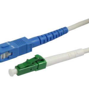 LWL-1-Faser-Patchk. 5mtr.LC(APC)-SC, 9/125u, Schrägschliff, G657.A2, Synergy21,