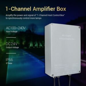 MiBoxer SYS-PT2 LED Subordinate Controller 1-Channel Amplifier Box IP66