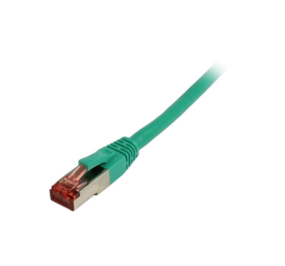 Patchkabel RJ45, CAT6 250Mhz, 5m grün, S-STP(S/FTP), TPE/LSZH(Superflex), Synergy 21,