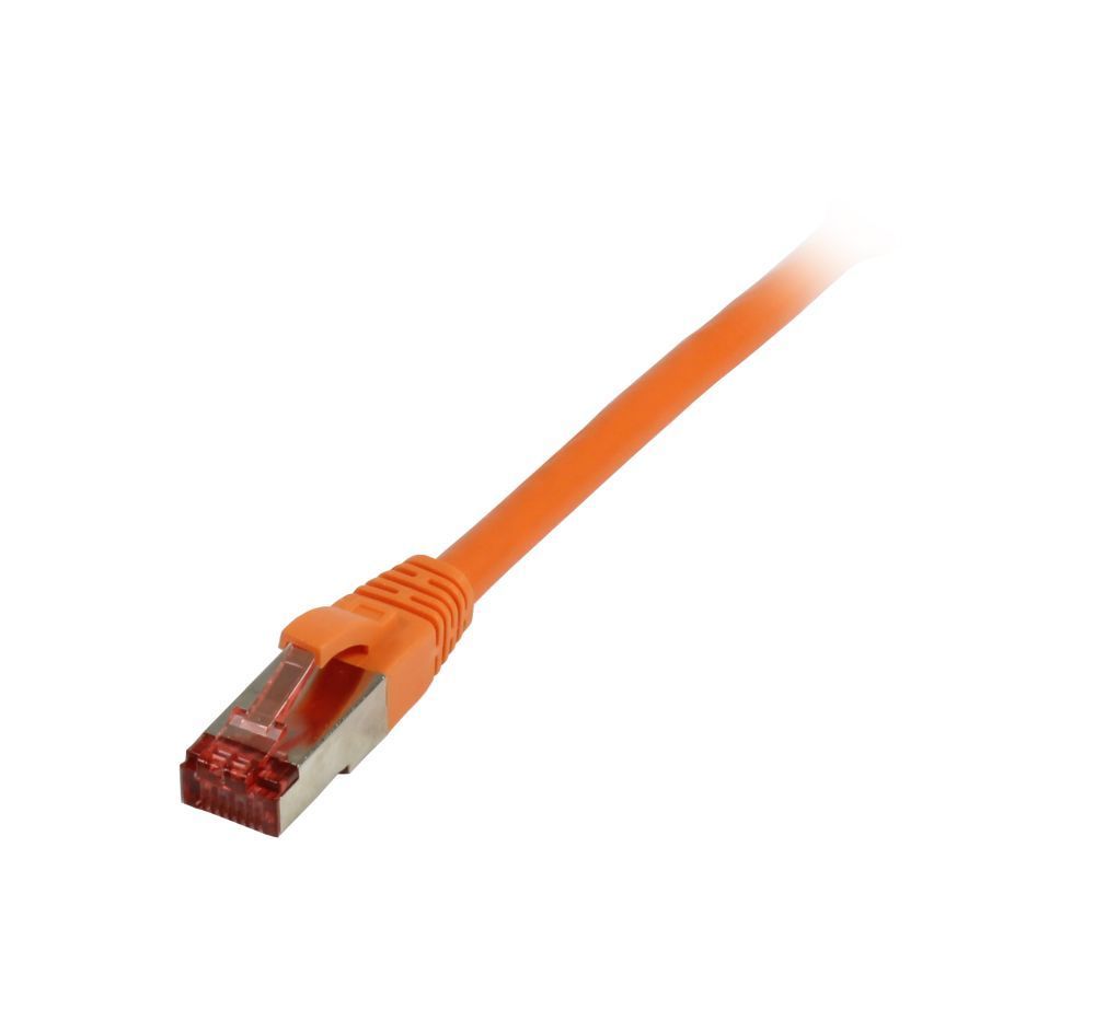Patchkabel RJ45, CAT6 250Mhz, 5m orange, S-STP(S/FTP), TPE/LSZH(Superflex), Synergy 21,