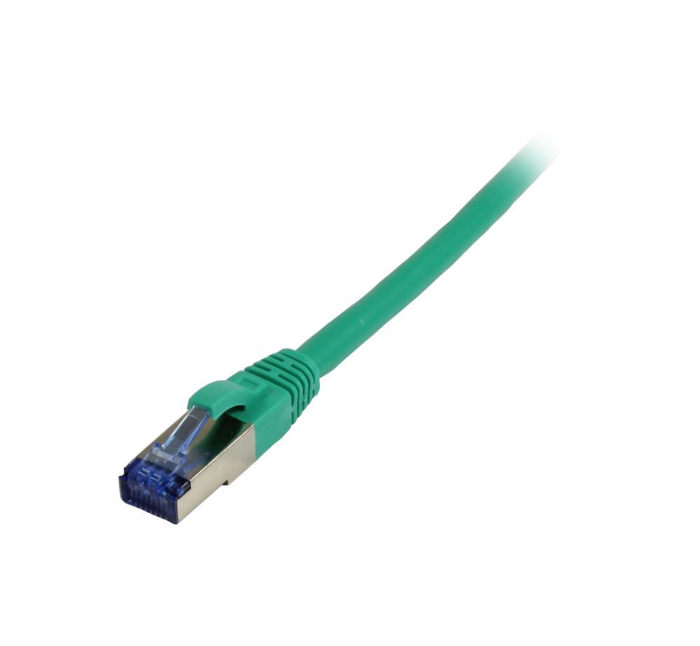 Patchkabel RJ45, CAT6A 500Mhz, 5m, grün, S-STP(S/FTP), TPE/LSZH(Superflex), AWG26, Synergy 21