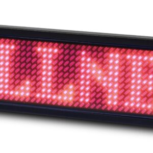 ALLNET Namensschild elektronisch programmierbar Seriell - Farbe rot