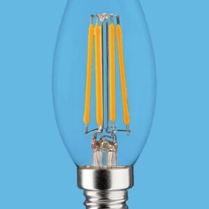 Synergy 21 LED Retrofit E14 Kerze klar 4,5W ww dimmbar