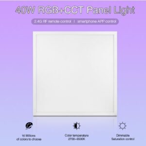MiBoxer FUTL01 LED Panel 600*600 40W RGB-WW (RGB-CCT)
