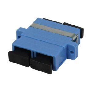 LWL-Kupplung,SC-Buchse/SC-Buchse, 9/125u Singlemode, duplex, PVC, OS2, Keramikhülse, mit Flansch, Synergy 21