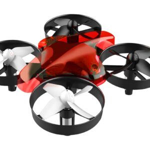 ALLNET Mini Drohne mit Fernbedienung ohne Kamera (Farbe rot)