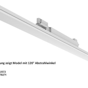 LED Stromschienen-Linearstrahler VLE 48W 120° neutralweiß CRI>90 – 3-Phasen | Synergy 21