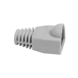 TP-Stecker TP, S-UTP,zbh.Tülle, Grau, 100Pack, OD 6.5mm, Synergy21,