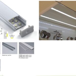 Synergy 21 LED U-Profil 200cm, ALU014 schwarz / black