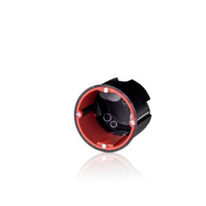 f-tronic HW Brandschutzdose Ø68mm, t=62mm, m. Leitungs- u. Rohreinführungen, BS3700