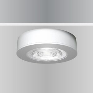 Synergy 21 LED Deckeneinbauspot Helios silber, rund, Aufputzrahmen
