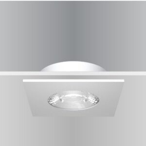 Synergy 21 LED Deckeneinbauspot Helios weiß, quadratisch, warmweiß