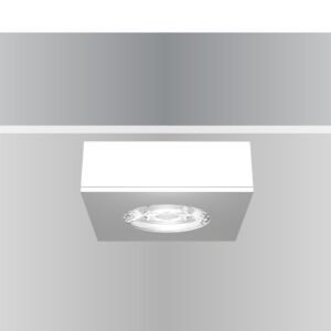 Synergy 21 LED Deckeneinbauspot Helios weiß, quadratisch, Aufputzrahmen