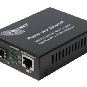 ALLNET Medienkonverter PoE (15,4W/30W) auf 1000BASE-SX/LX Single-/ Multimode SFP Mini-GBIC Anschluss "ALL-MC202P-SFP1-PoE"