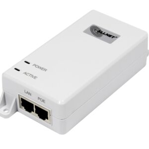 ALLNET PoE Injektor Gigabit PoE & PoE+ (15,4W/30W) / Kunststoffgehäuse / "ALL0488v6"