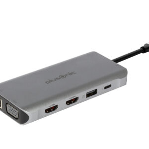 Plusonic USB-C Docking Adapter/Hub 8in1 with HDMI/VGA/LAN/USB
