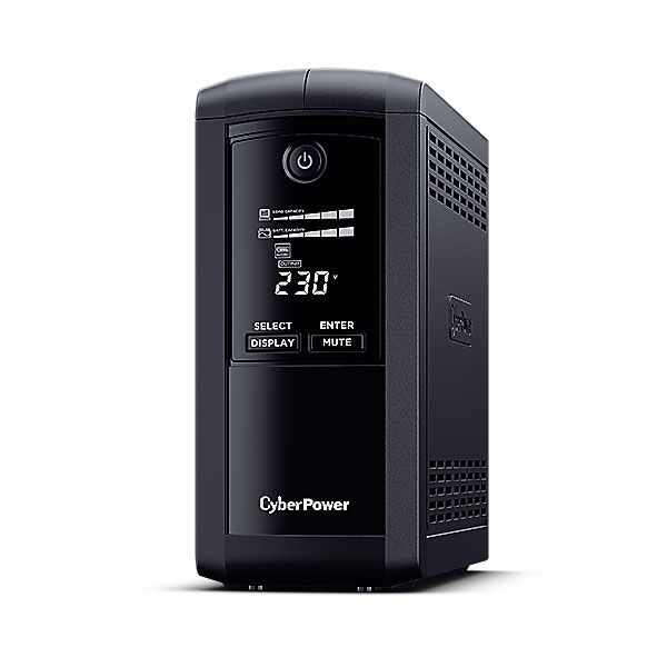 CyberPower USV, Value Pro-Serie, 1000VA/550W, Line-Interactive, USB/RS232, LCD, IEC C14 Kaltgeräte