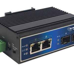 ALLNET switch industrial unmanaged Layer2 4 Port GbE • PoE Budget 180W • 2x PoE bt • 2x SFP • Lüfterlos • DIN • ALL-SGI8004P