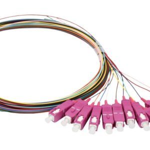 LWL-Pigtail-SC 50/125u, 2mtr. OM4, 12-Pack, farbig, Synergy 21,