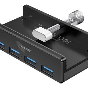 ALLNET USB 3.0 4 Port Clip HUB "ALL-USB3-HUB-4-CLIP" schwarz