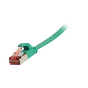 Patchkabel RJ45, CAT6 250Mhz, 10m grün, FTP(U/FTP), TPE(Superflex), Flach, Synergy 21,