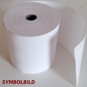 Kasse Bonrolle Thermo 18 Meter lang, BPA-Frei, 48 g/qm 57 mm breit, VE50
