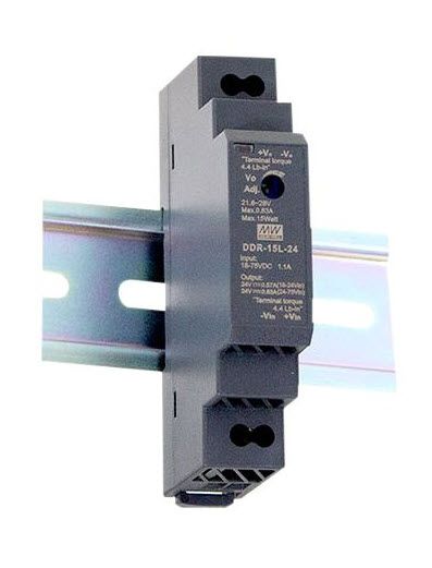 MEAN WELL Netzteil - 5V/3A IN: 9~36VDC -> OUT: 5V DC/DC-Wandler MEAN WELL Hutschiene