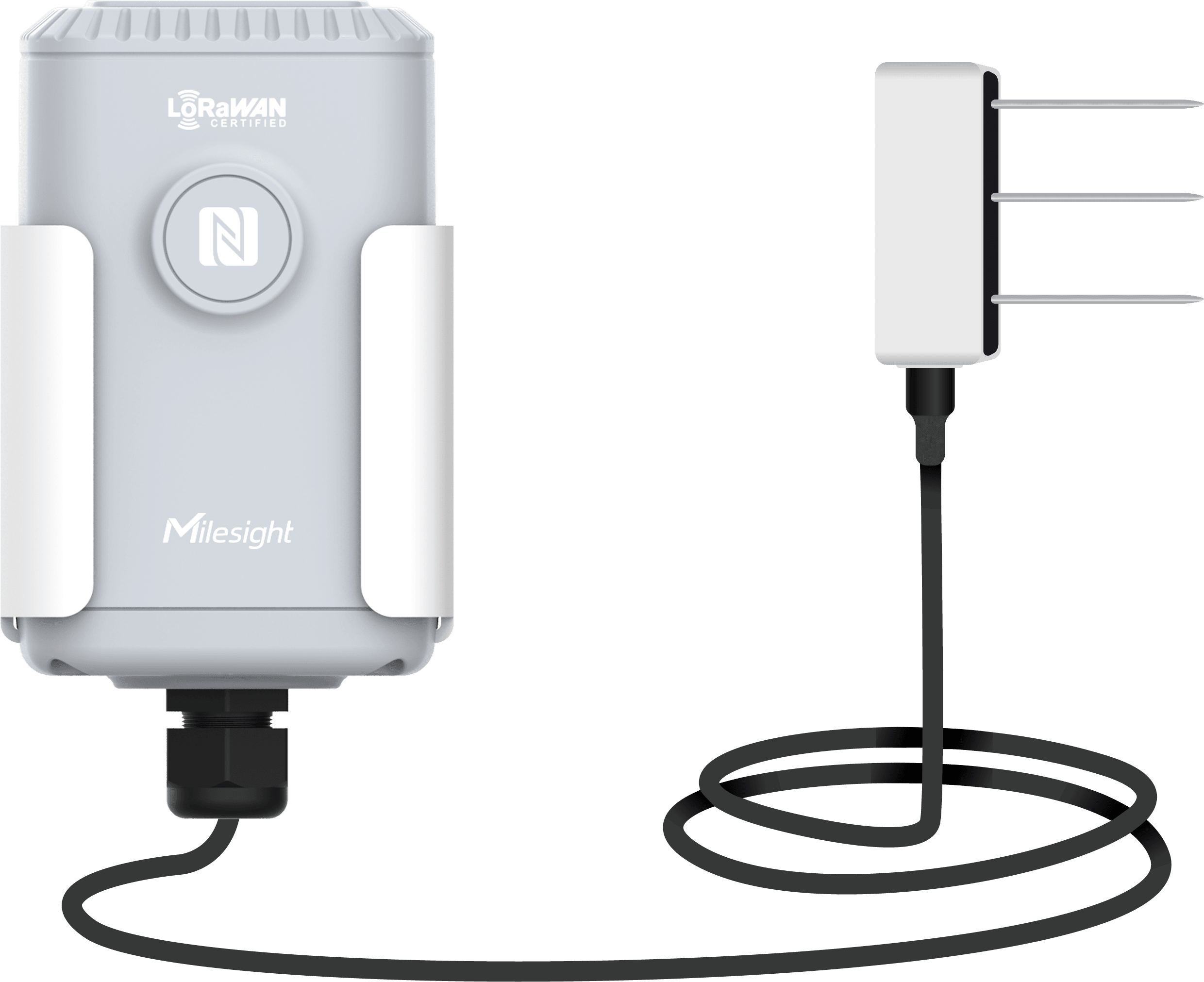Milesight IoT EM500-SMTC-868M-MEC20 Soil Moisture Temperature and Electrical Conductivity Sensor