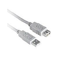 Kabel USB, A(St) => A(Bu), 3.0m, USB2.0, Verlängerung, grau, Classic