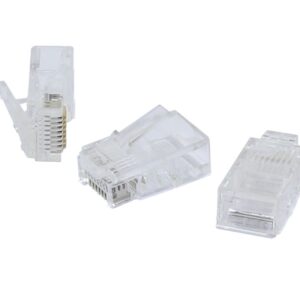 TP-Stecker TP,ungeschirmt,RJ-45, 100-Pack, für Flachkabel, Synergy 21,