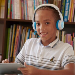 Onanoff Kopfhörer für Kinder / Homeschooling / Bluetooth / Blau