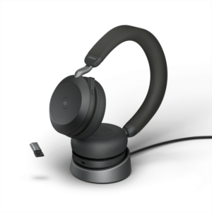 Jabra Evolve2 75 Link 380a/390 MS Stereo Stand Black