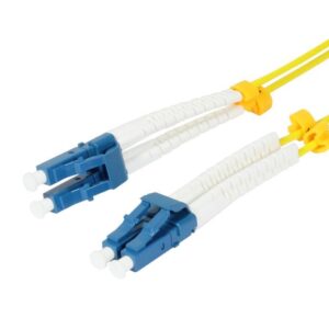 LWL-2-Faser-Patchk. 20mtr.LC-LC, 9/125um, OS2, AD=2mm, flexible Knickschutztülle, G657.A2, Synergy 21
