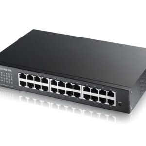 Zyxel Switch smart managed Layer2 24 Port • 24x 1 GbE • 19" • Lüfterlos • GS1900-24E V3