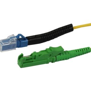 LWL-1-Faser-Patchk. 1.8mtr.LC-LSH(E2000APC), 9/125u, OS2, G657A2, AD=2mm, LC hat flexible Knickschutztülle, Synergy21,