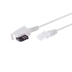 Kabel TK TAE 6m, TAE-F/RJ45, Weiss