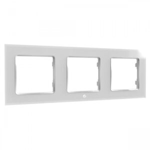 Shelly · Unterputz Zubehör · "Wall Frame 3" · Wandtaster Rahmen 3-fach · Weiß