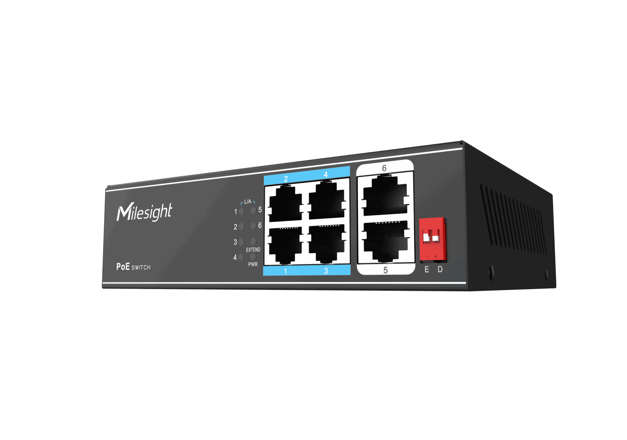 Milesight IoT Milesight 4-Port PoE Switch, MS-S0204-EL