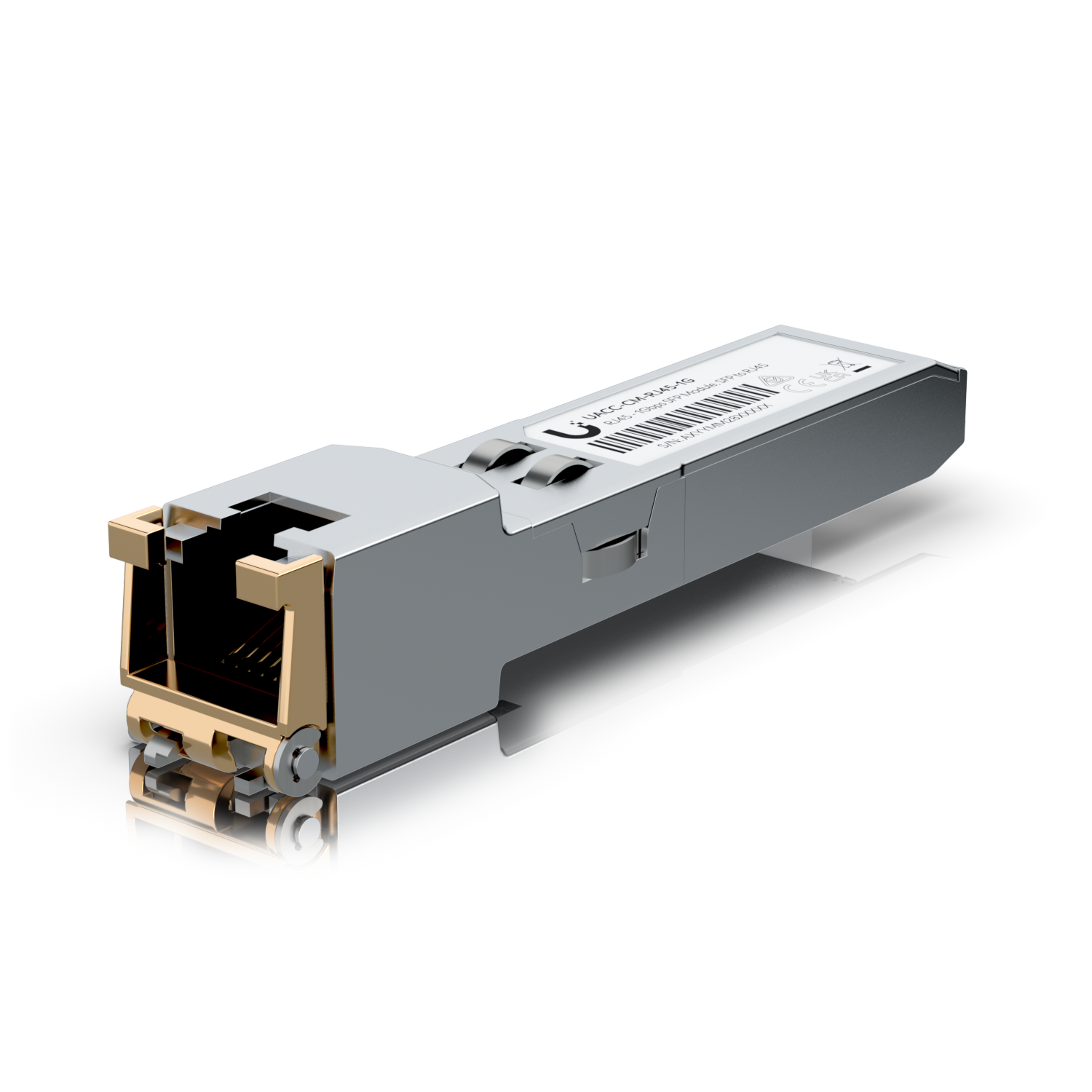 Ubiquiti SFP to RJ45 Module • SFP • 1GbE • Single Pack • UACC-CM-RJ45-1G Ubiquiti RJ45 - SFP Transceiver Module, SFP to RJ45, UA