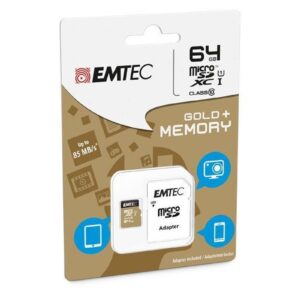 Flash SecureDigitalCard (microSD) 64GB - EMTEC Gold+