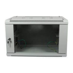 ALLNET 19"Wandgehäuse, 6HE, 1-teilig, T450mm, Lichtgrau, zerlegt(Flat Pack), SMA-Serie,