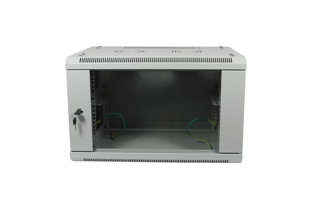 ALLNET 19"Wandgehäuse, 6HE, 1-teilig, T450mm, Lichtgrau, zerlegt(Flat Pack), SMA-Serie,