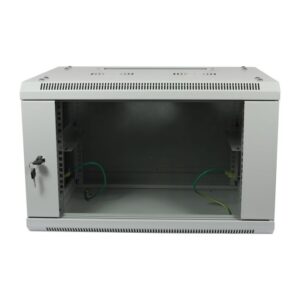 ALLNET 19"Wandgehäuse, 12HE, 1-teilig, T450mm, Lichtgrau, zerlegt(Flat Pack), SMA-Serie,